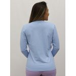 Babylook Manga Longa Hand Azul