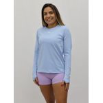 Babylook Manga Longa Hand Azul