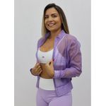 Corta Vento Cropped Lilas