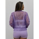 Corta Vento Cropped Lilas
