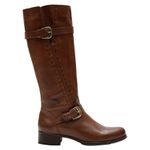 Bota Montaria Feminina Couro Cano Alto Brandy 2422