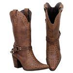Bota Feminina Texana Bico Fino Cano Médio / Alto 2622