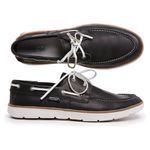 Dockside Preto Masculino Couro Polo Urban