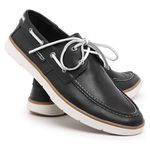 Dockside Preto Masculino Couro Polo Urban