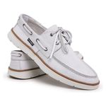 Dockside Branco Masculino Couro Polo Urban