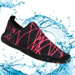Sapatilha Cachoeira Neoprene Náutica Preto e Rosa