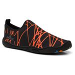 Sapatilha Mergulho Neoprene Náutica Preto e Laranja