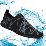 Sapatilha De Mergulho Neoprene Náutica Preto e Cinza