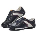 Sapatênis Preto Couro Masculino 410-02