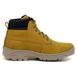 Bota Amarela Masculina Worker Adventure Em Couro 256