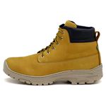 Bota Amarela Masculina Worker Adventure Em Couro 256