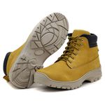 Bota Amarela Masculina Worker Adventure Em Couro 256