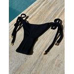 Calcinha De Biquíni Jade De Amarrar Cannes Preto
