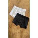 Kit Cueca Boxer Infantil Preto e Branco