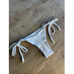 Calcinha De Biquíni Jade De Amarrar Off White