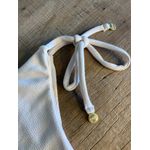 Calcinha De Biquíni Jade De Amarrar Off White