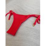 Calcinha De Biquíni Jade De Amarrar Coral 