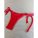 Calcinha De Biquíni Jade De Amarrar Coral 