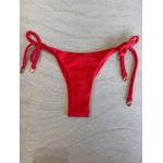 Calcinha De Biquíni Jade De Amarrar Coral 