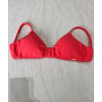 Top Biquíni Flora Coral