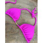 Biquíni Avulso Cortininha Rosa Texturizado