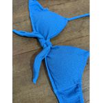 Biquíni Avulso Jardini Azul Texturizado