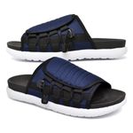 Chinelo Masculino Slide Casual Moda Praia Verão Azul