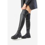 Bota Feminina Over-the-kenn Cano Longo Blogueira Tratorada