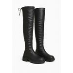 Bota Feminina Over-the-kenn Cano Longo Blogueira Tratorada