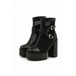 Bota Feminina Cano Curto Salto Alto Rocker Rodeio Wester