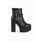 Bota Feminina Cano Curto Salto Alto Rocker Rodeio Wester