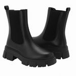 Bota Coturno Feminino Chelsea Napa Macia Tratorado Salto