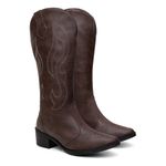 Bota Feminina Texana Cano Alto Country Rodeio 