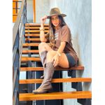 Bota Feminina Texana Cano Alto Country Rodeio 