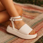 Papete Feminino Plataforma Alta Macio