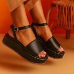 Papete Feminino Plataforma Alta Macio