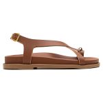 Sandalia Papete Flat Feminina Tiras Luxo Tendencia Moda