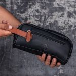 Necessaire Estojo Unissex Em Couro Legítimo