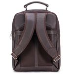 Mochila Executiva Design Em Couro Legítimo Para Notebook 