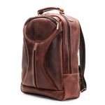 Mochila Motor Em Couro Legítimo 