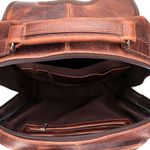 Mochila Motor Em Couro Legítimo 