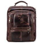 Mochila Fotográfica Câmera Profissional Em Couro Legítimo