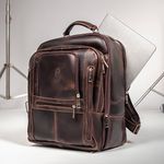 Mochila Fotográfica Câmera Profissional Em Couro Legítimo