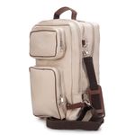 Mochila Multiuso Para Viagem Em Couro Legítimo