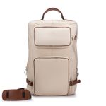 Mochila Multiuso Para Viagem Em Couro Legítimo