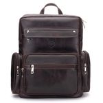 Mochila Lançamento Multi Em Couro Legítimo Para Notebook 