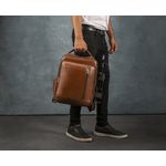 Mochila Fotográfica Câmera Profissional Em Couro Legítimo