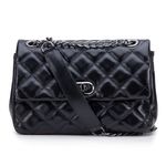 Bolsa Feminina Corrente Transversal Em Couro 