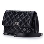 Bolsa Feminina Corrente Transversal Em Couro 