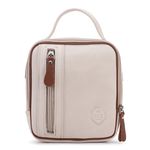 Necessaire Compacta de Mão Em Couro Legítimo 